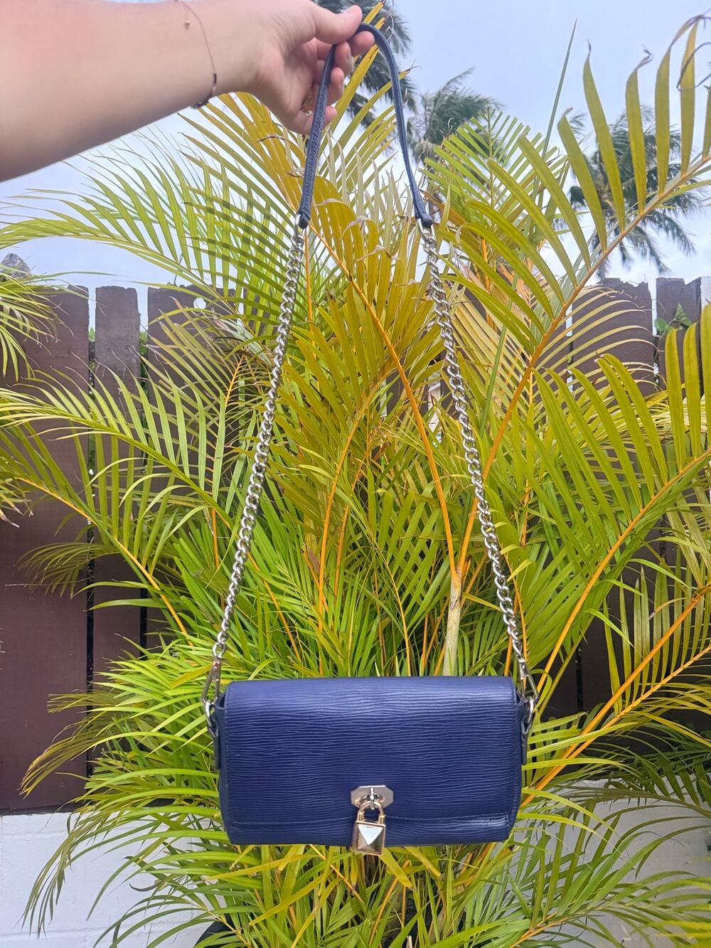 Rebecca Minkoff Blue Epi Leather Crossbody Bag